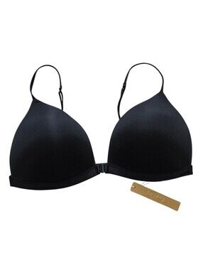 SKIMS Triangle Front Close Super Push-Up Bra Onyx Black 38DD NWT